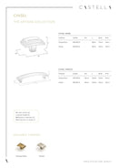 CASTELLA ARTISAN CHISEL KITCHEN CABINET HANDLE 96MM