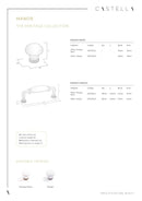 CASTELLA HERITAGE MANOR KITCHEN HANDLE 96MM