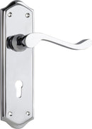 TRADCO HENLEY LEVER DOOR HANDLE ON SHOULDERED BACKPLATE