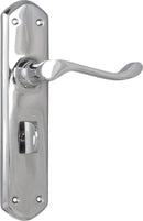 TRADCO WINDSOR LEVER DOOR HANDLE ON SHOULDERED BACKPLATE