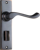 TRADCO FREMANTLE DOOR LEVER HANDLE ON RECTANGULAR BACKPLATE