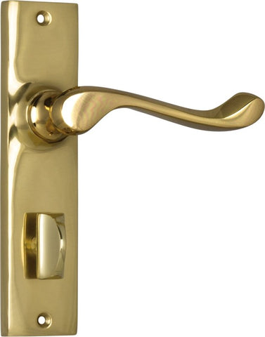 TRADCO FREMANTLE DOOR LEVER HANDLE ON RECTANGULAR BACKPLATE