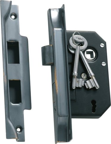 TRADCO REBATED 3 LEVER MORTICE LOCK BACKSET 44MM