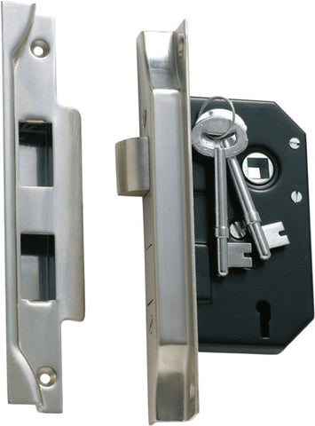 TRADCO REBATED 3 LEVER MORTICE LOCK BACKSET 44MM