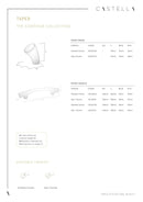 CASTELLA CONTOUR TAPER CABINET KNOB 20MM