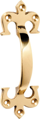 TRADCO FLEUR-DE-LIS HANDLE POLISHED BRASS
