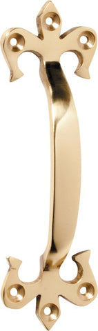 TRADCO FLEUR-DE-LIS HANDLE POLISHED BRASS