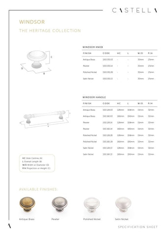 CASTELLA STATEMENT WINDSOR HANDLE