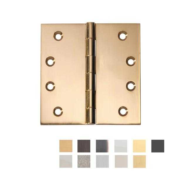 TRADCO FIXED PIN HINGE 100X100MM - AVAILABLE IN VARIOUS FINISHES