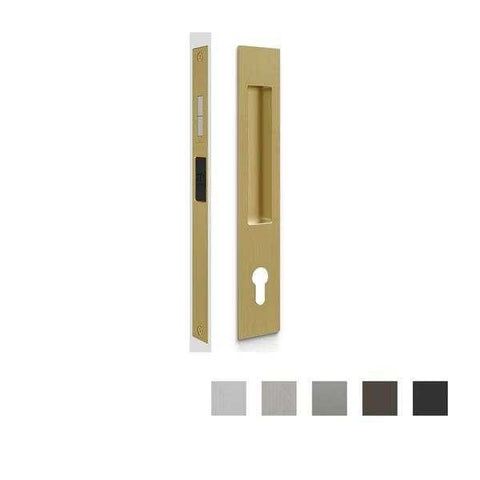 MARDECO 'M' SERIES FLUSH PULL EURO LOCK SET KEY LOCKING FOR TIMBER AND ALUMINUM DOORS - AVAILABLE IN VARIOUS FINISHES - primehardware