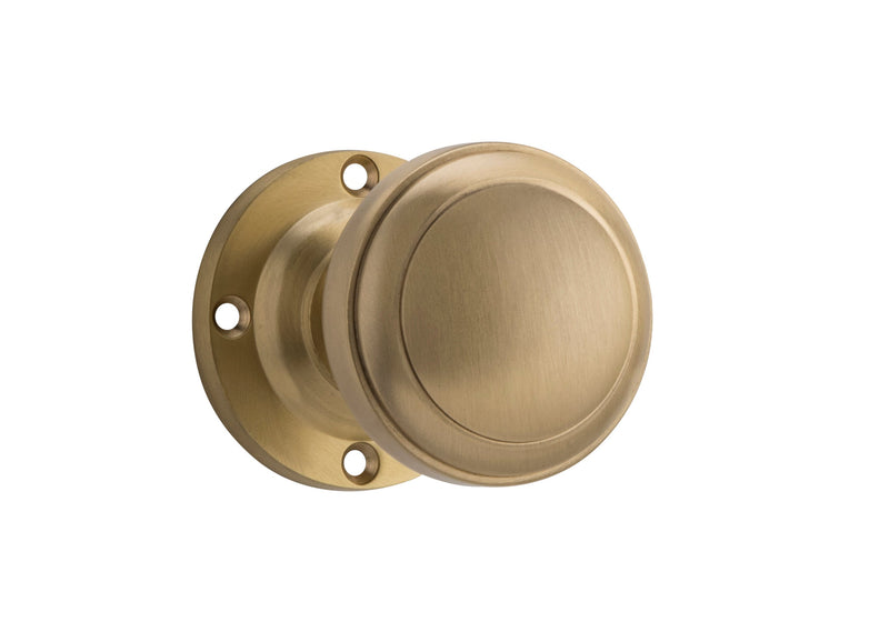 TRADCO MILTON KNOB ON ROUND ROSE PAIR