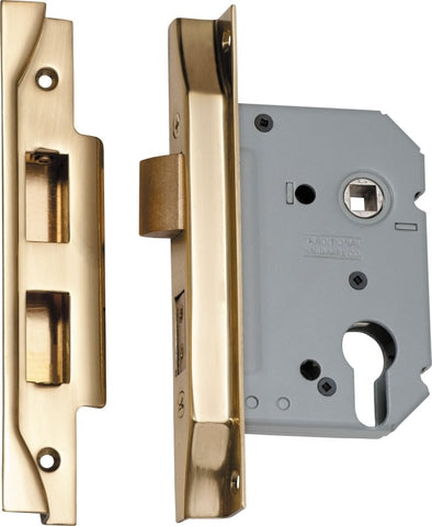 TRADCO REBATED EURO MORTICE LOCK BACKSET 57MM
