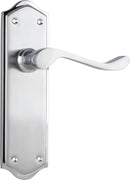 TRADCO HENLEY LEVER DOOR HANDLE ON SHOULDERED BACKPLATE