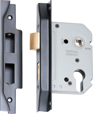 TRADCO REBATED EURO MORTICE LOCK BACKSET 57MM