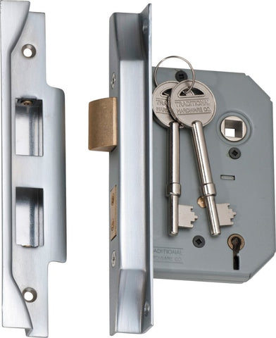 TRADCO REBATED 5 LEVER MORTICE LOCK BACKSET 57MM