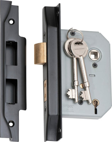 TRADCO REBATED 5 LEVER MORTICE LOCK BACKSET 57MM