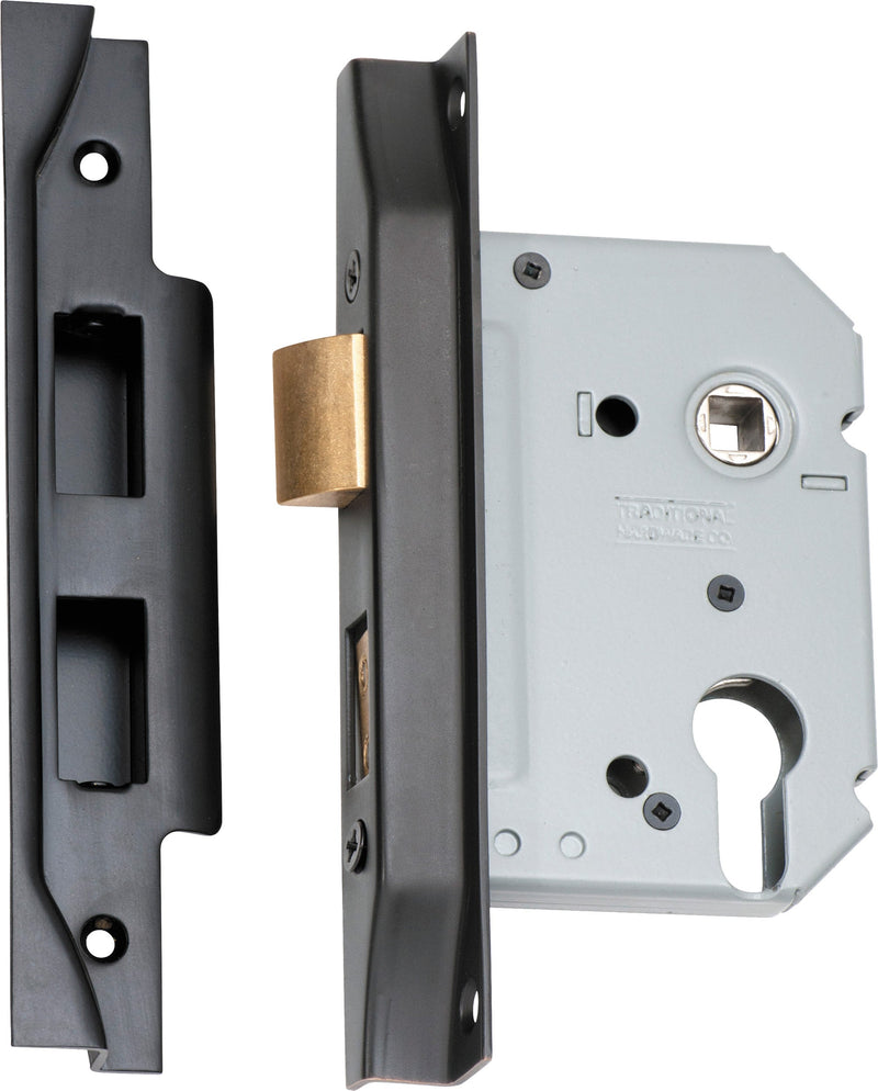 TRADCO REBATED EURO MORTICE LOCK BACKSET 57MM