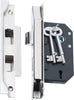 TRADCO REBATED 3 LEVER MORTICE LOCK BACKSET 44MM