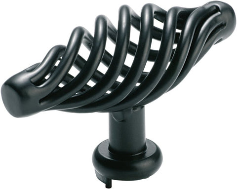 Tradco Twist Pull Handle Iron Matt Black L75xP48mm