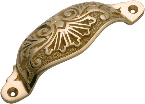 Tradco Ornate Cupped Drawer Pull