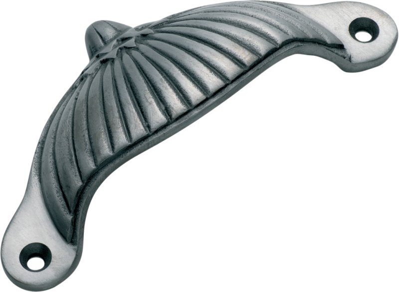 Tradco Drawer Pull Fluted CI Antique Finish 105x40mm