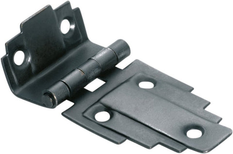 Tradco Deco Offset Hinge (Stepped) SB Polished Brass 63x32mm