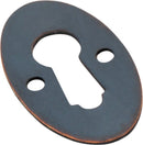 Tradco Oval Escutcheon 16x28mm