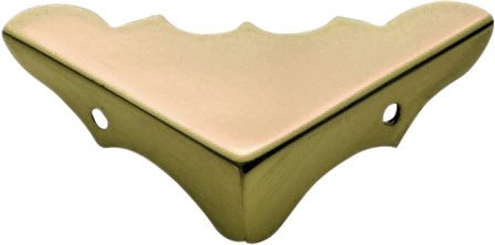 Tradco Medium Box Corner SB Polished Brass 45x45x15mm