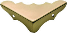 TRADCO MEDIUM BOX CORNER SB POLISHED BRASS 45X45X15MM