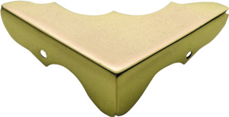 Tradco Small Box Corner SB Polished Brass 32x32x12mm