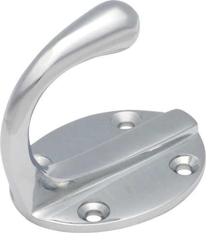 TRADCO SINGLE ROBE HOOKS OVAL BACKPLATE