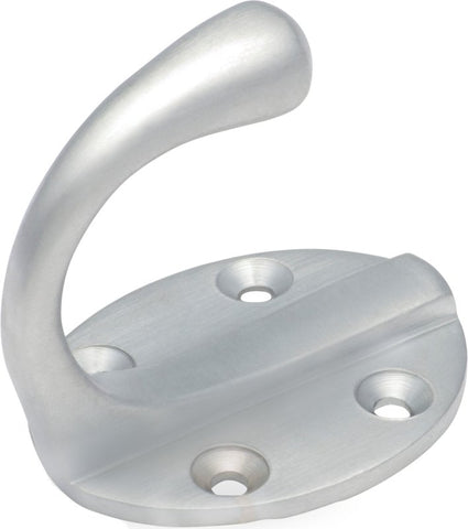 TRADCO SINGLE ROBE HOOKS OVAL BACKPLATE