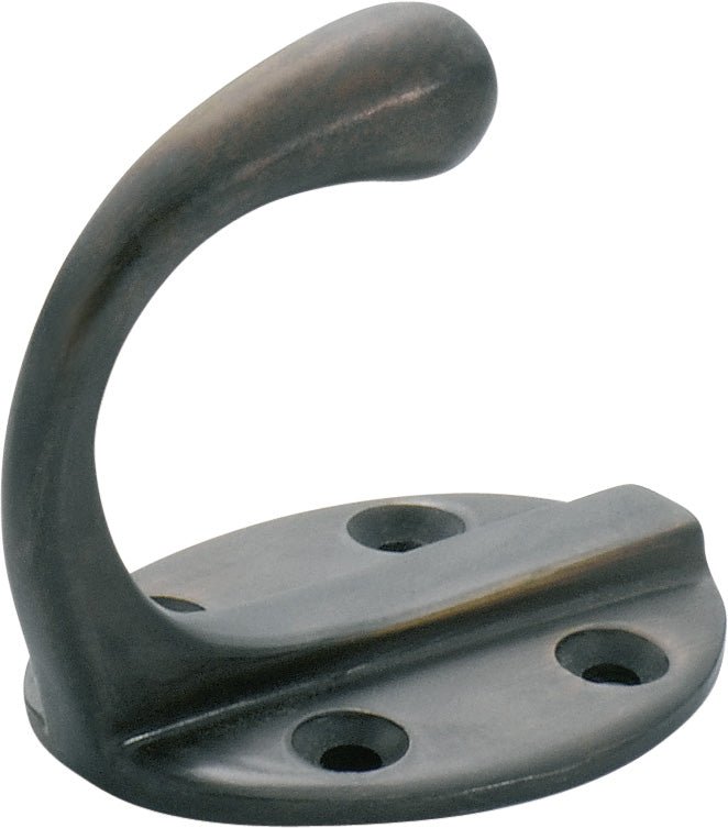 TRADCO SINGLE ROBE HOOKS OVAL BACKPLATE
