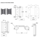 HFH 150mm Double Action Spring Door Hinge - primehardware