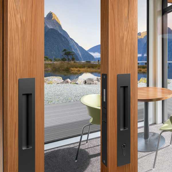 MARDECO 'M' SERIES FLUSH PULL EURO LOCK SET KEY LOCKING FOR TIMBER AND ALUMINUM DOORS - AVAILABLE IN VARIOUS FINISHES