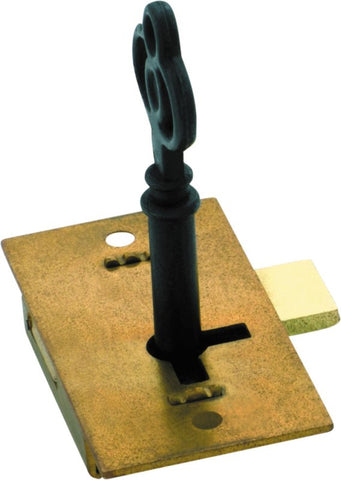 Tradco Cupboard Lock Brass H51xW26mm