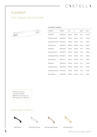 Castella Clement Pull Handle