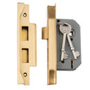 TRADCO REBATED 5 LEVER MORTICE LOCK BACKSET 46MM