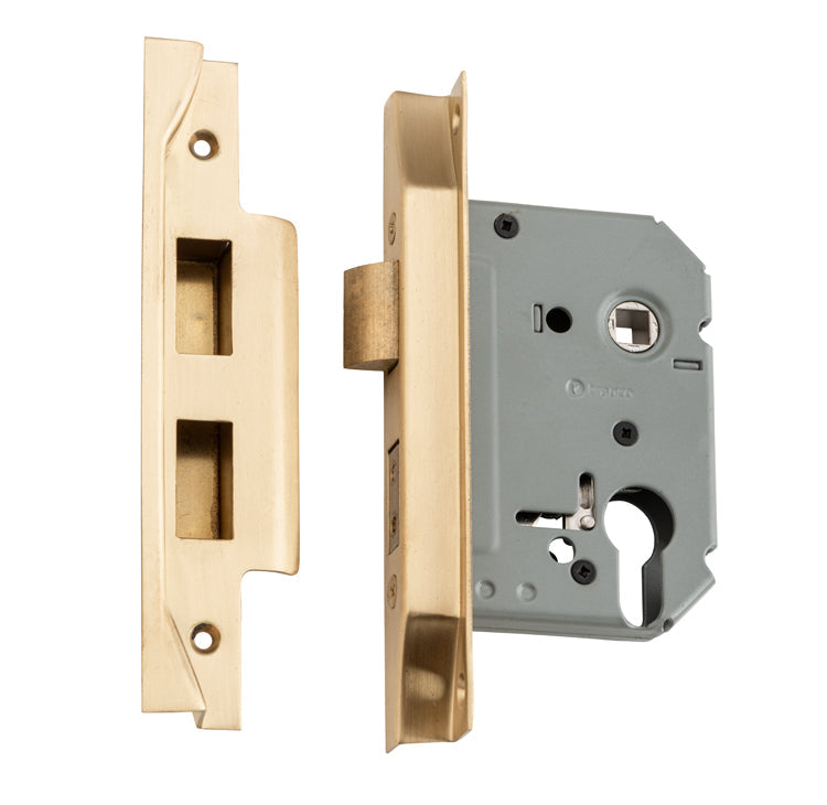 TRADCO REBATED EURO MORTICE LOCK BACKSET 57MM