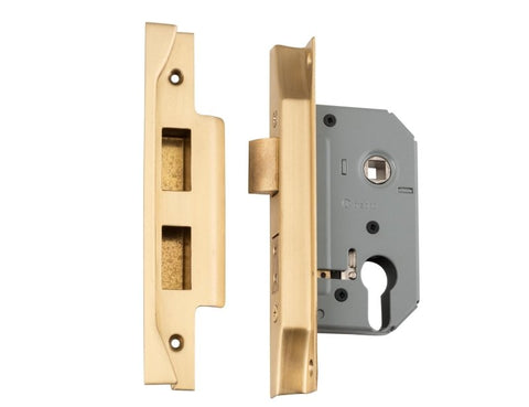 TRADCO REBATED EURO MORTICE LOCK BACKSET 46MM