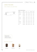 Castella Linea Italiana Cabinet Square Cup Pull 96mm