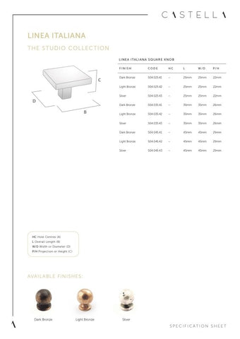 Castella Linea Italiana Handle