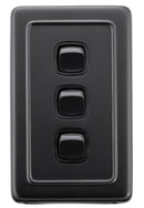 TRADCO SWITCH ROCKER 3 GANG 72X115MM