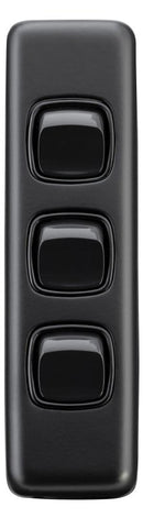 TRADCO SWITCH ROCKER 3 GANG 30X108MM