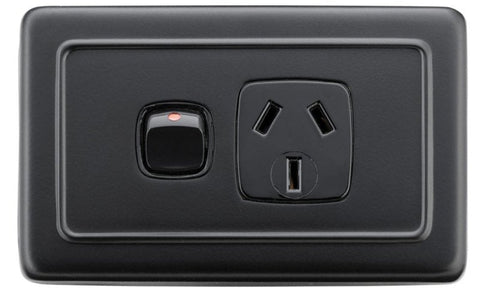 TRADCO SINGLE POWER POINT 115X72MM