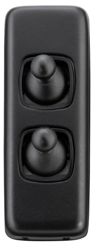 Tradco Switch Toggle 2 Gang 30x82mm