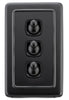 Tradco Switch Toggle 3 Gang 72x115mm