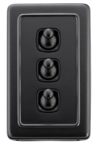 Tradco Switch Toggle 3 Gang 72x115mm