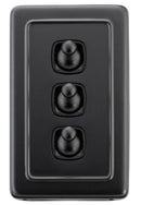 Tradco Switch Toggle 3 Gang 72x115mm