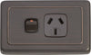 TRADCO SINGLE POWER POINT 115X72MM